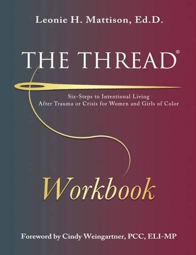 Book cover of The Thread Workbook, a Christian workbook for healing and intentional living.